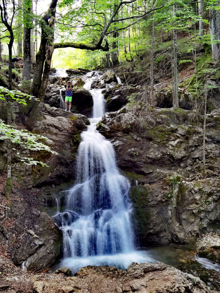 Die Josefsthaler Wasserfälle zwischen Schliersee und Spitzingsee