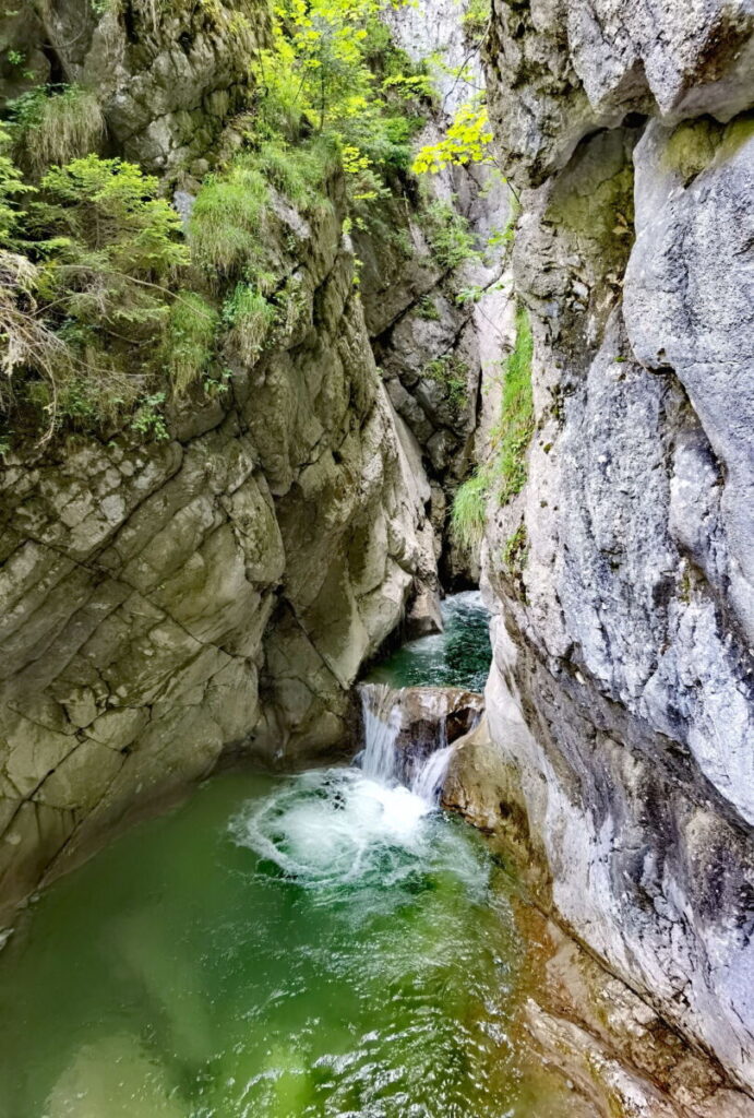 Die Tatzelwurm Wasserfälle in Deutschland 